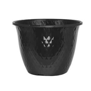 Quilted Planter ( Black Plastic Planter)